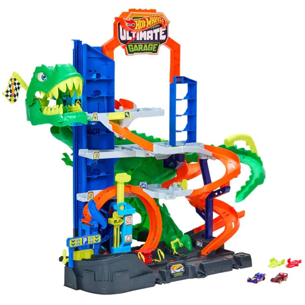 Hot Wheels City Ultimate T-Rex Garage Playset, , large