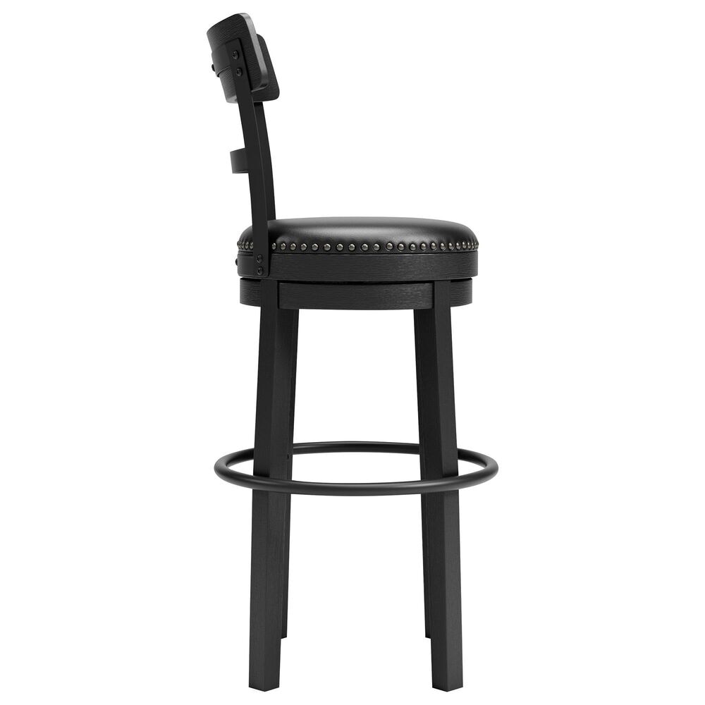 Ashley Valebeck Swivel Bar Stool in Antiqued Black, , large