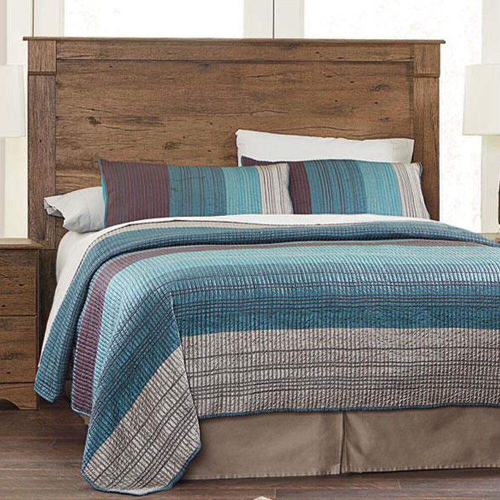 Lemoore Essential Full/Queen Headboard with Pilaster in Aspen Oak, , large