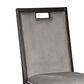 Ashley Hyndell Upholstered Side Chair with Faux Velvet Upholstery in Dark Brown Finish, , large