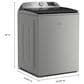 Maytag 5.2 Cu. Ft. Smart Pet Pro Top Load Washer in Classic Silver, , large