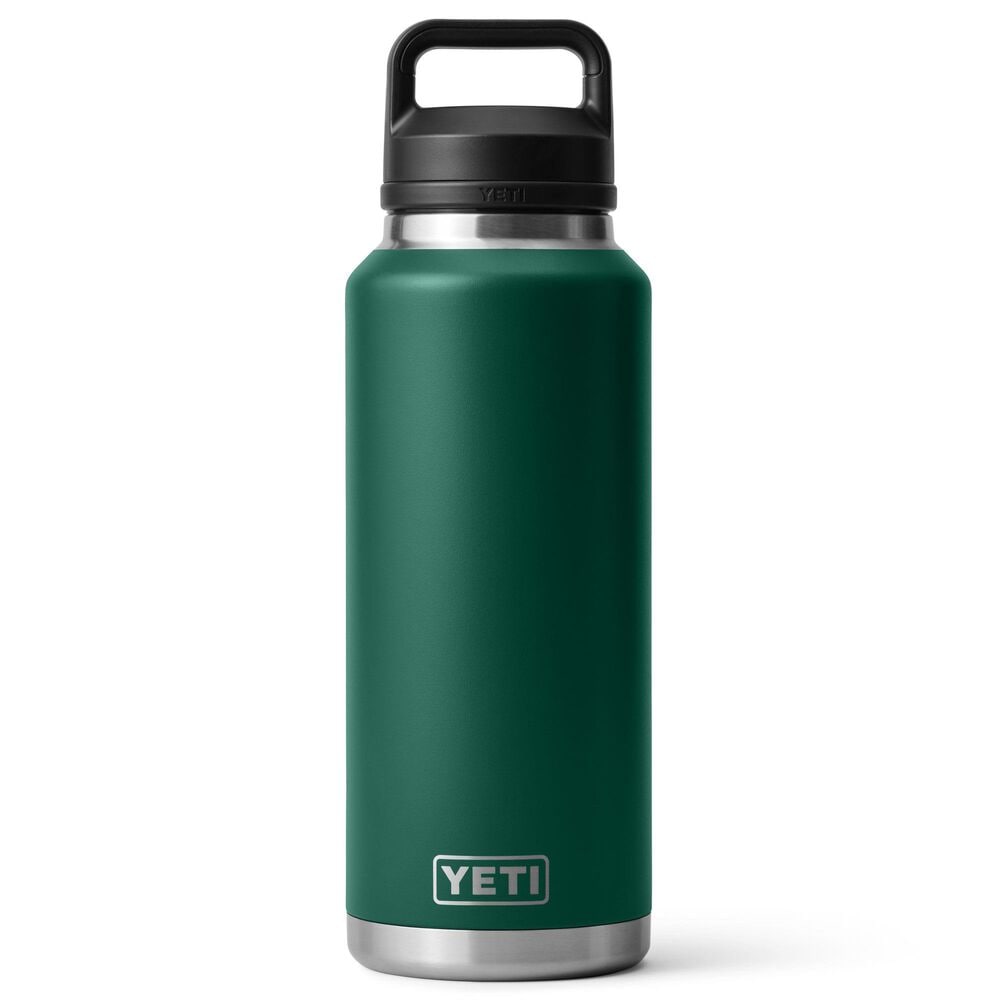 YETI Rambler 46 Oz Water Bottle with Chug Cap in Black Forest Green, , large