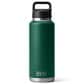 YETI Rambler 46 Oz Water Bottle with Chug Cap in Black Forest Green, , large