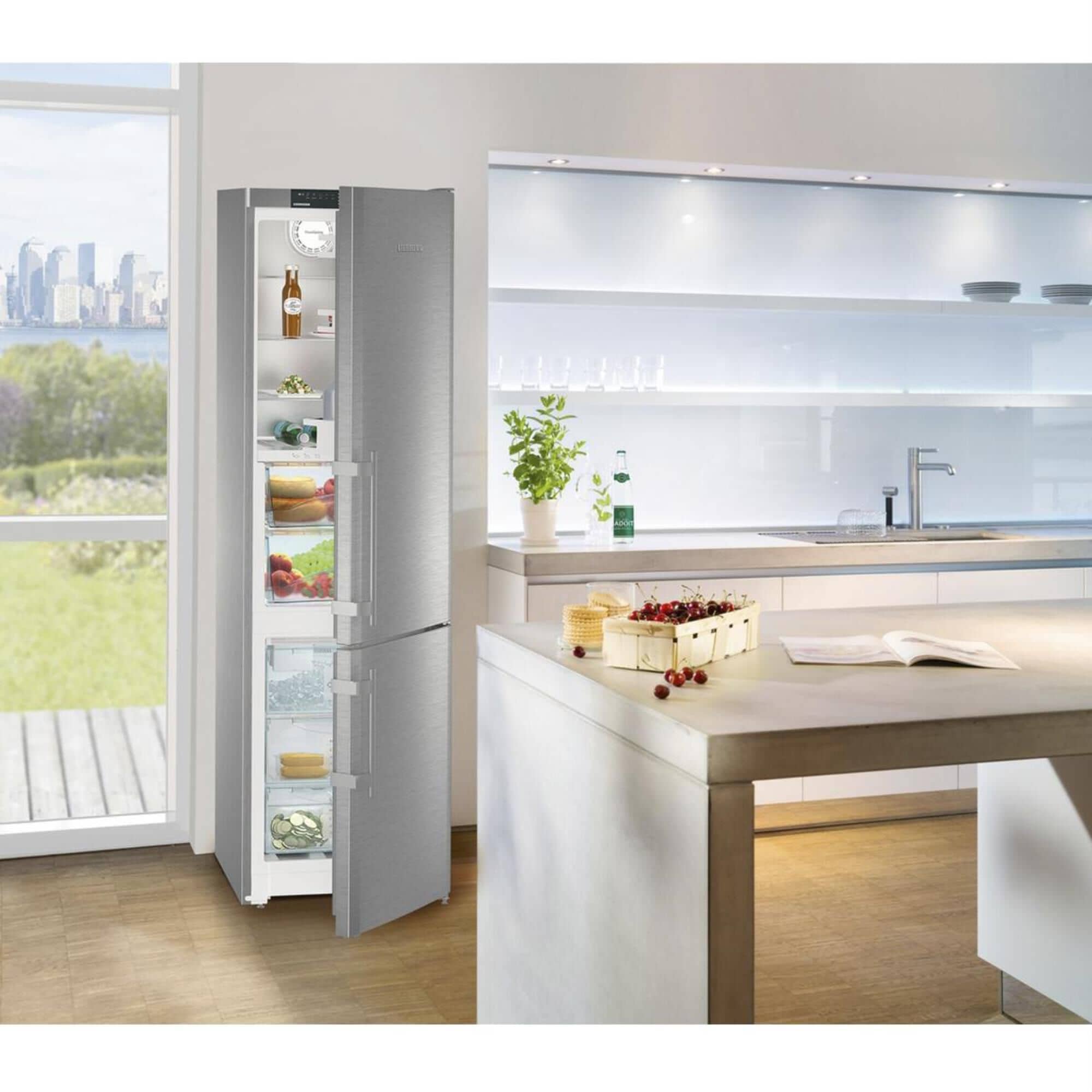 liebherr fridge red fan light
