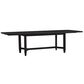 Riva Ridge Camden Dining Trestle Table in Domino Black with 2-14" Leaves, , large