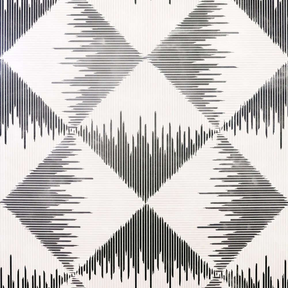 Arthouse USA Aztec Geometric Non-Woven Peel & Stick Wallpaper in Mono, , large