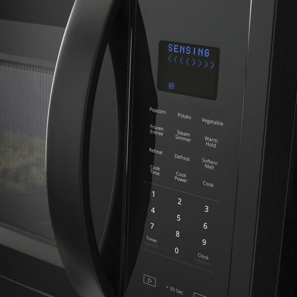 Whirlpool 1.9 Cu. Ft. Steam Microwave with Sensor Cooking in Black, , large