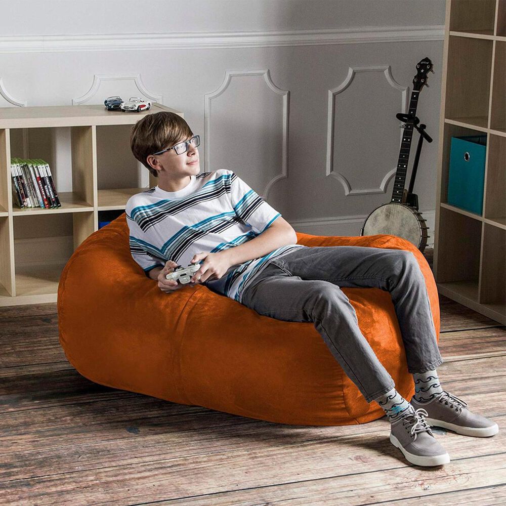 Jaxx 4&#39; Lounger Bean Bag in Mandarin, , large