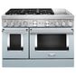 KitchenAid 6.3 Cu. Ft. Freestanding Double Oven Dual Fuel Range with True Convection in Misty Blue, , large