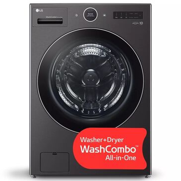 LG 5.0 Cu. Ft. Front Load Smart WashCombo All-in-One Washer/Dryer in Black Steel, , large