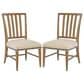 Hooker Furniture Big Sky Side Chair with Beige Cushion in Vintage Natural (Set of 2), , large