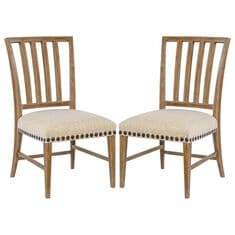 Hooker Furniture Big Sky Arm Chair with Beige Cushion in Vintage Natural (Set of 2)
