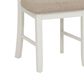 Linon Home Decor Jane Side Chair with Light Tan Cushion in Vanilla White, , large