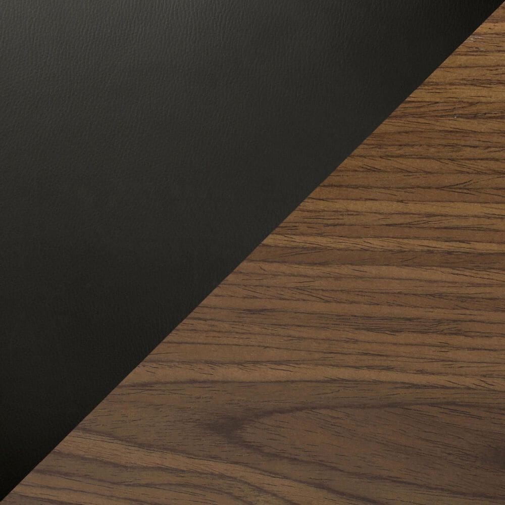 Lumisource Lombardi Desk Chair with Black Cushion in Walnut and Black, , large