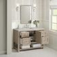 James Martin Vanities Breckenridge 48" Single Bathroom Vanity in Whitewashed Oak with 3 cm Eternal Jasmine Pearl Silestone Top, Rectangular Sink and FreePower Wireless Charger, , large
