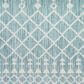 Nourison Positano Southwestern Aqua 9" x 12" Indoor/Outdoor Area Rug, , large