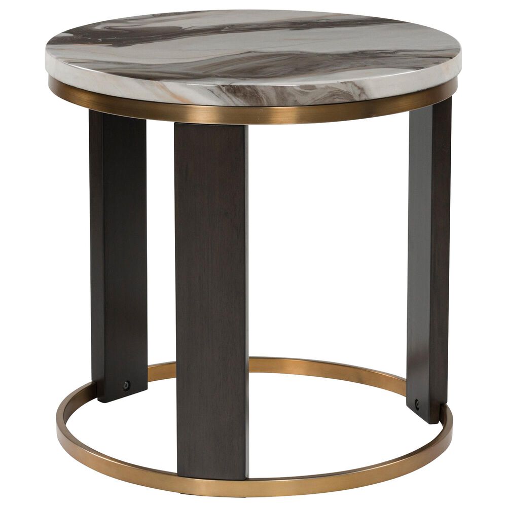 Ashley Jazmore End Table in Brown and Brass, , large