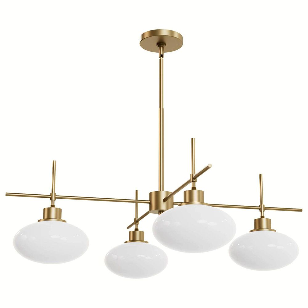 Hunter Getty Jasmine Roth 4-Light Chandelier in Luxe Gold, , large