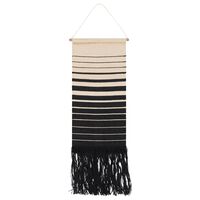 Surya Kamal Wall Hanging in Black and Cream