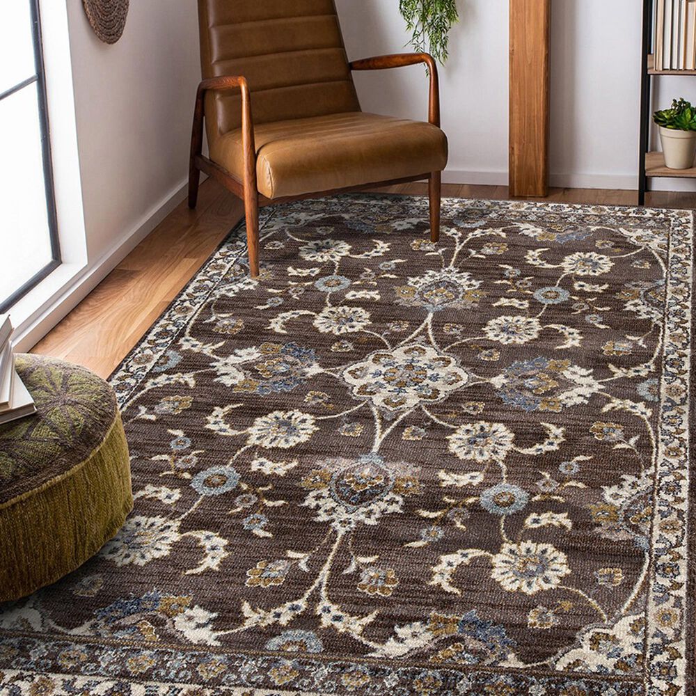 Amer Rugs Jordan 7&#39;10&quot; x 10&#39;2&quot; Brown Area Rug, , large