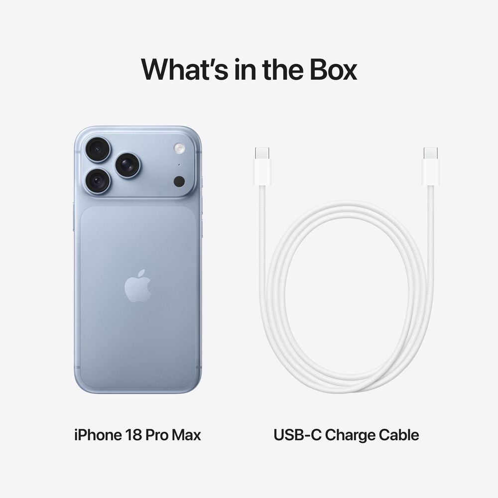 Apple iPhone 18 Pro Max 512GB in Glacier (Pre-Order on 9/12), , large