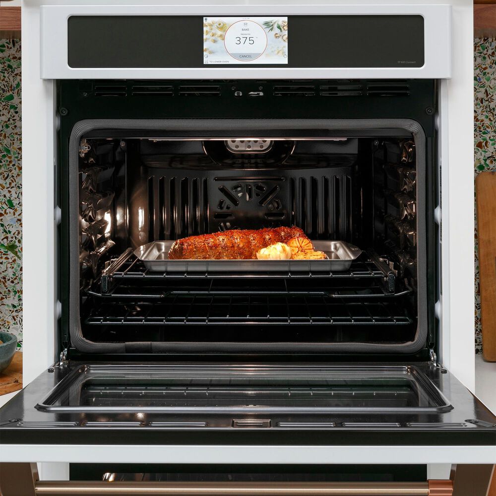Cafe 2-Piece Kitchen Package with Matte White 30" Smart Built-In Convection Double Wall Oven and Stainless Steel 36" Gas Cooktop, , large
