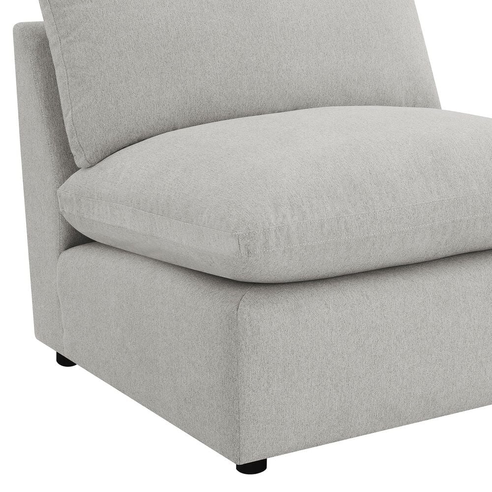 Coaster Collins Modular Armless Chair in Grey, , large