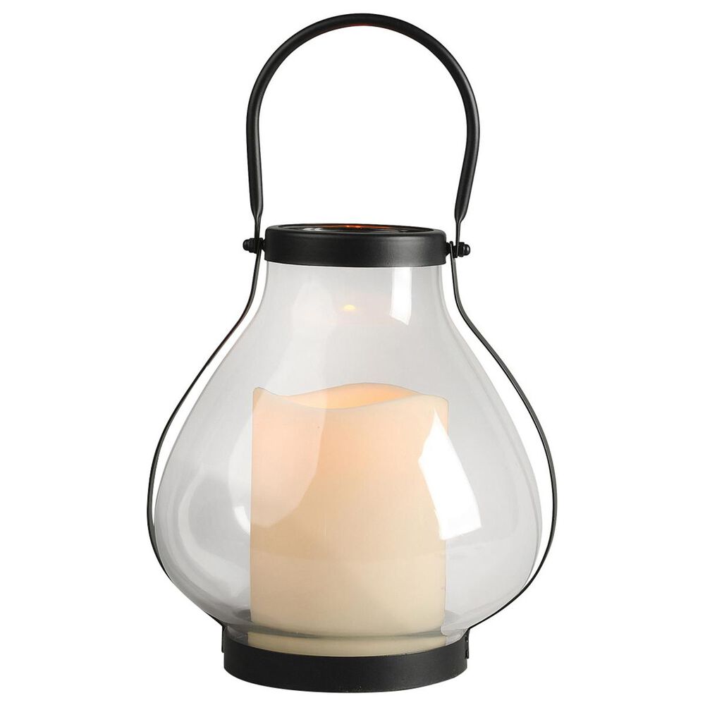 The Gerson Company 10.3" School House Lantern in Black, , large