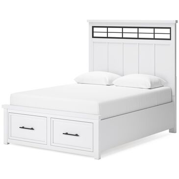 Ashley Ashbryn Queen Storage Bed in White and Natural, , large