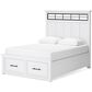 Ashley Ashbryn Queen Storage Bed in White and Natural, , large