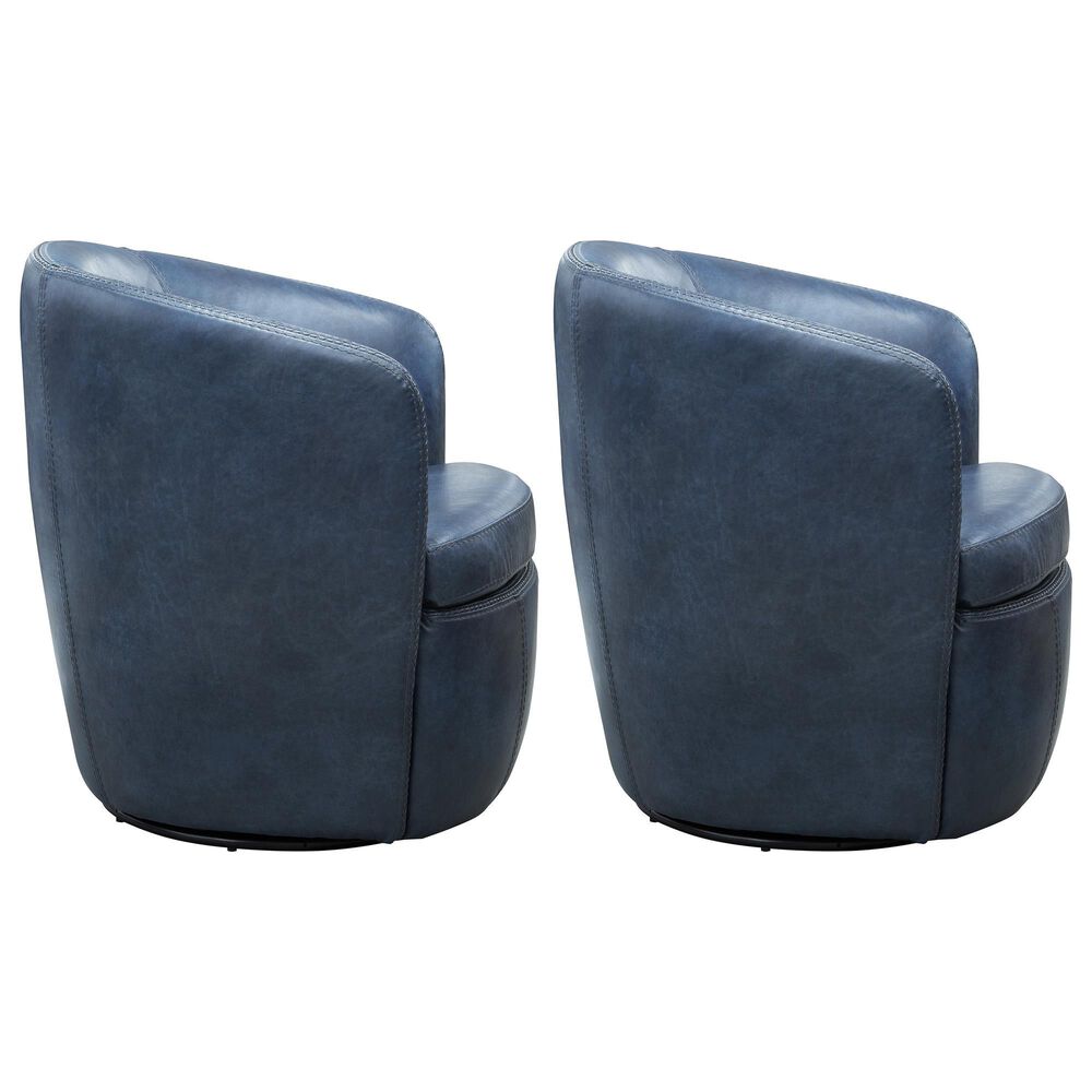 Parker House Barolo Swivel Chair in Vintage Navy (Set of 2), , large