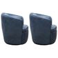 Parker House Barolo Swivel Chair in Vintage Navy (Set of 2), , large