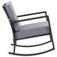 CorLiving Parksville Patio Rocking Chair in Black/Ash Gray, , large