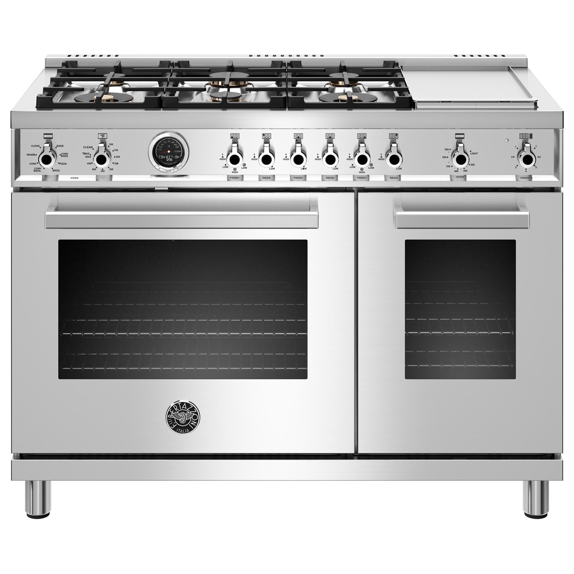 Bertazzoni 48 Professional Dual Fuel Range in Stainless Steel