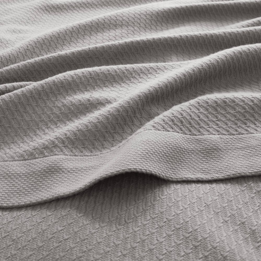 Hampton Park Egyptian Cotton King Blanket in Grey, , large