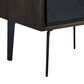 Blue River Cross 1 Drawer Nightstand in Dark Gray, , large