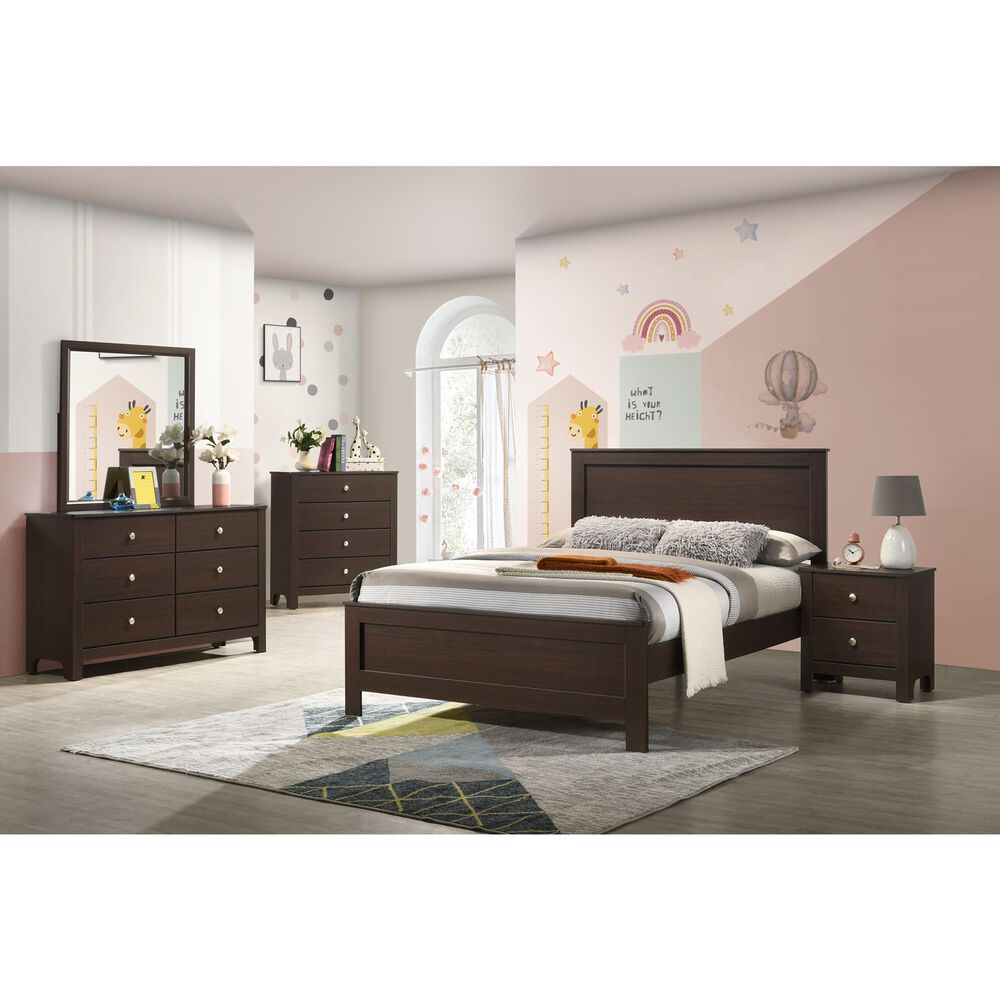 Mayberry Hill Sami Dresser and Mirror in Espresso, , large