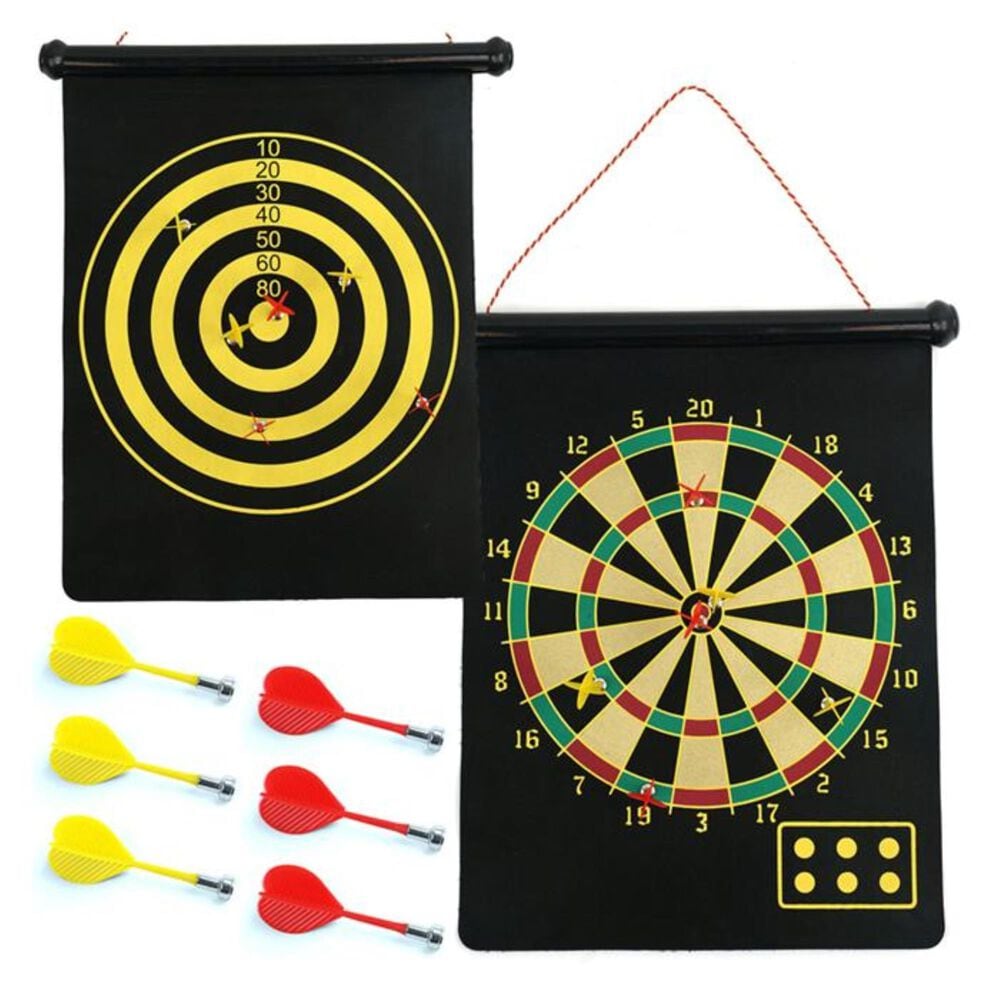 Timberlake Magnetic Roll-Up Dart Board Set, , large