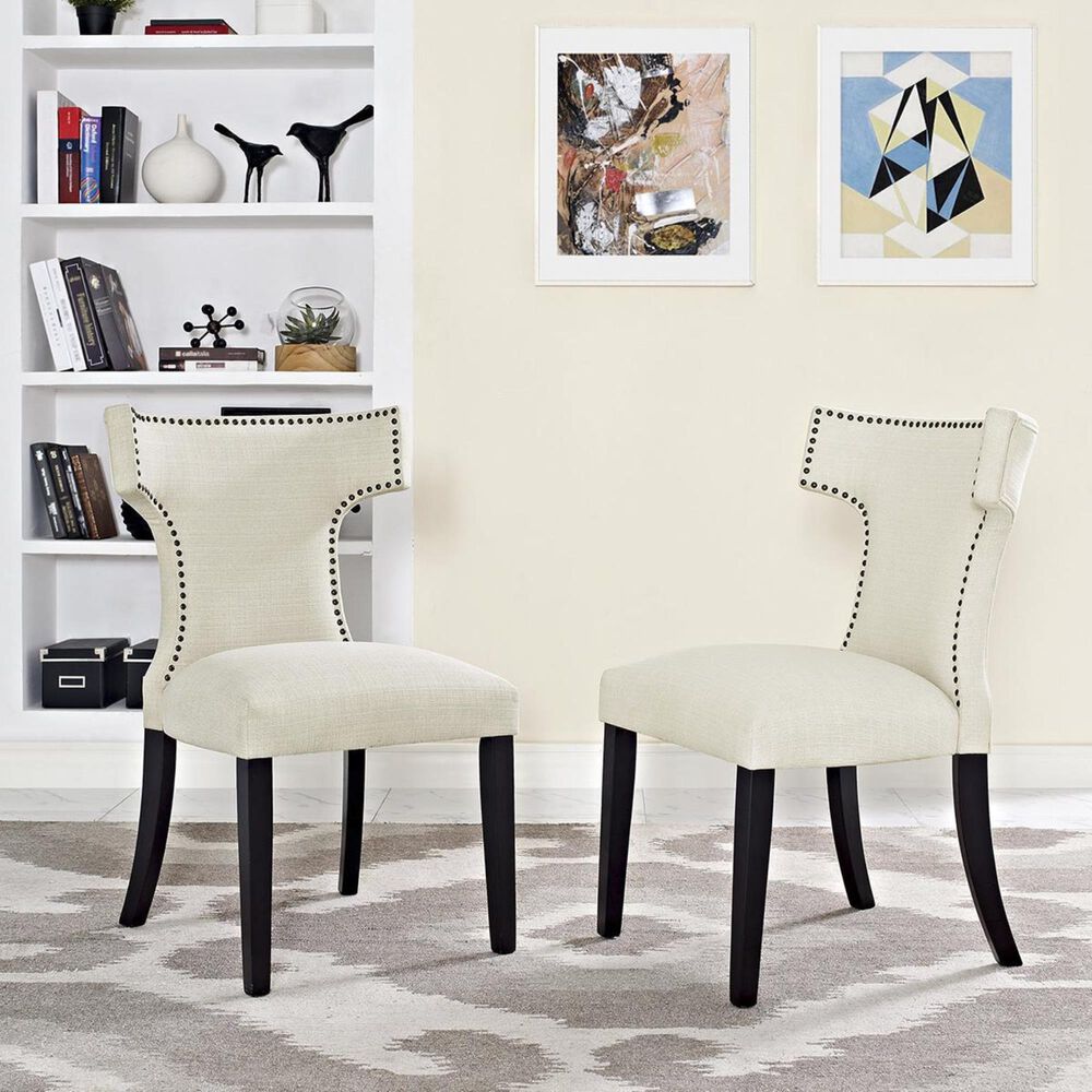 Modway curve fabric dining chair clearance