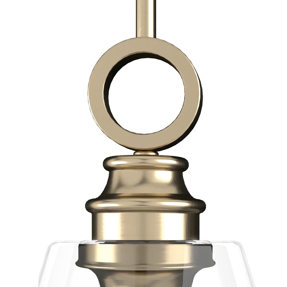 Hunter Klein 12&quot; 1-Light Pendant with Clear Shade in Alturas Gold, , large