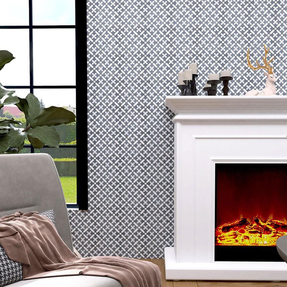 Soho Studio Alpana Safi Cloud 11.81" x 11.81" Cement and Lava Stone Mosaic Sheet, , large