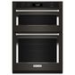 KitchenAid 27" Electric Microwave Wall Oven Combo with Air Fry Mode in Black Stainless Steel, , large