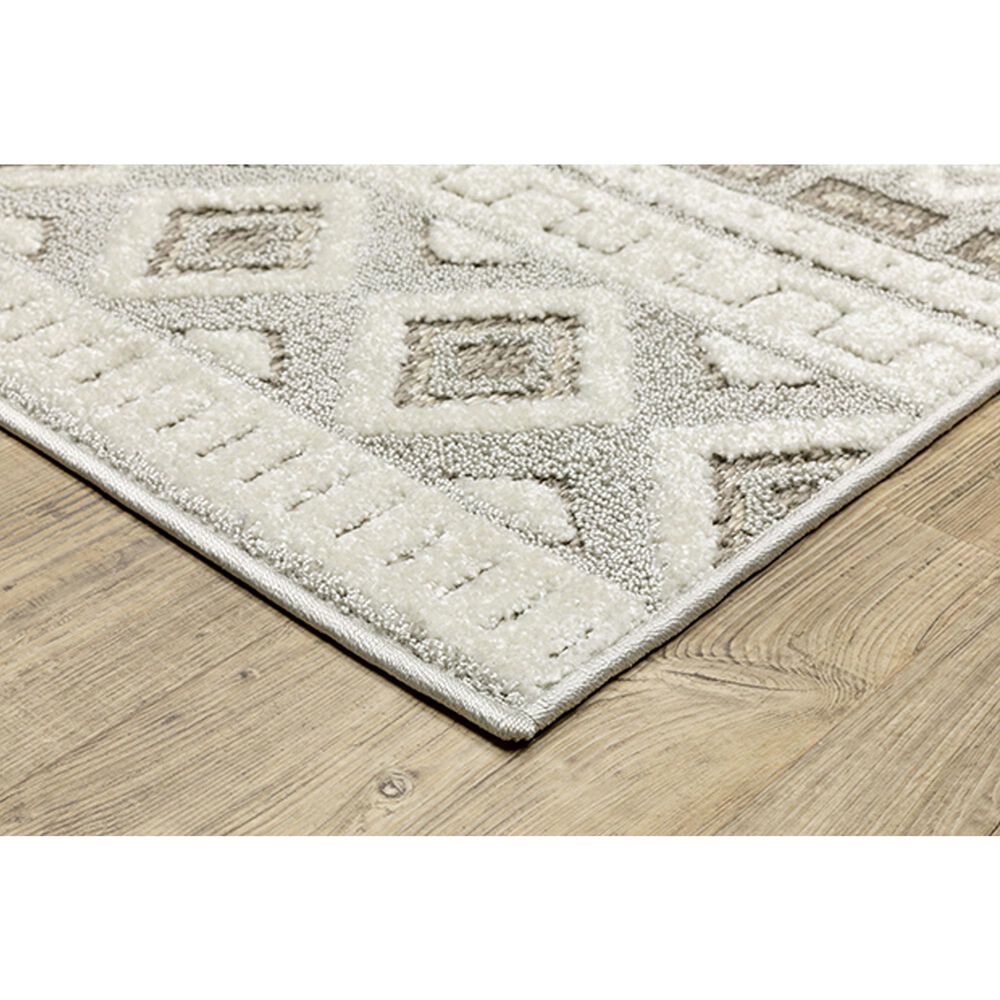 Oriental Weavers Tangier TAN06 2&#39;3&quot; x 7&#39;6&quot; Grey Runner, , large