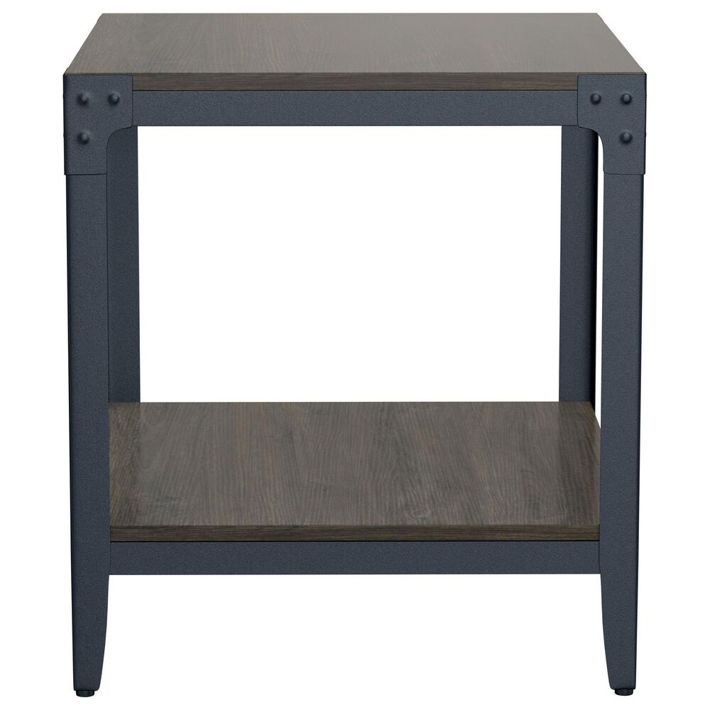 Golden Wave Furniture Derek End Table in Warm Gray and Black, , large
