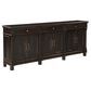 Home Trends & Design Turin 100" Sideboard in Distressed Black and Walnut, , large