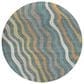 Dalyn Rug Company Kenner Teal 8" Round Area Rug, , large