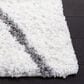 Safavieh August Shag AUG582A 2"2" x 9" Ivory and Grey Runner, , large