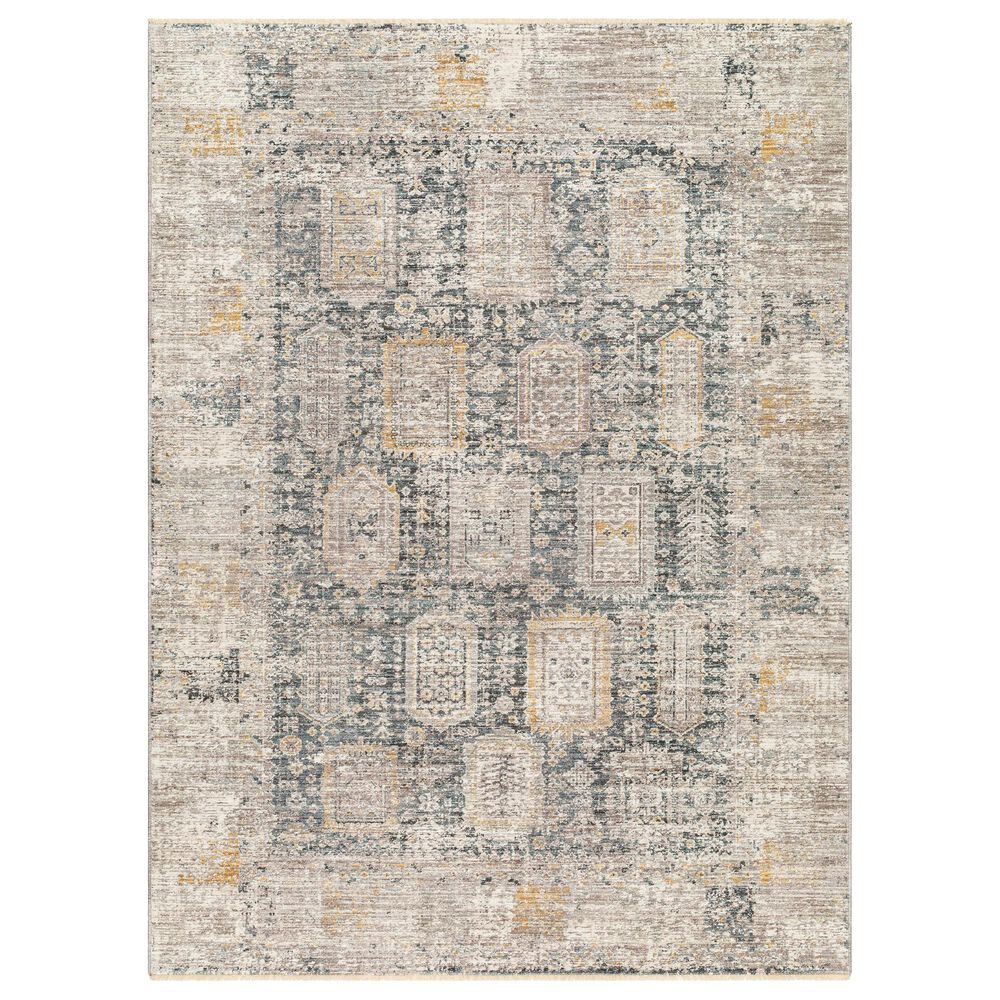 Surya Carlisle CSI2319 2" x 2"11" Dark Brown, Medium Gray, Off-White, Olive and Dark Blue Area Rug, , large