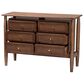 Baxton Studio Alyssa 6-Drawer Dresser in Walnut Brown, , large
