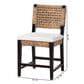 Baxton Studio Alise Side Chair in Dark Brown, , large